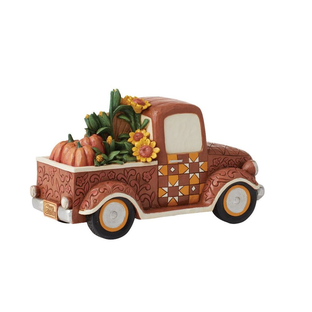 Jim Shore Heartwood Creek: Harvest Pickup Truck Figurine sparkle-castle