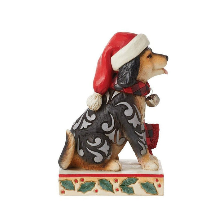 Jim Shore Heartwood Creek: Highland Glen Dog Wearing Plaid Scarf Figurine sparkle-castle
