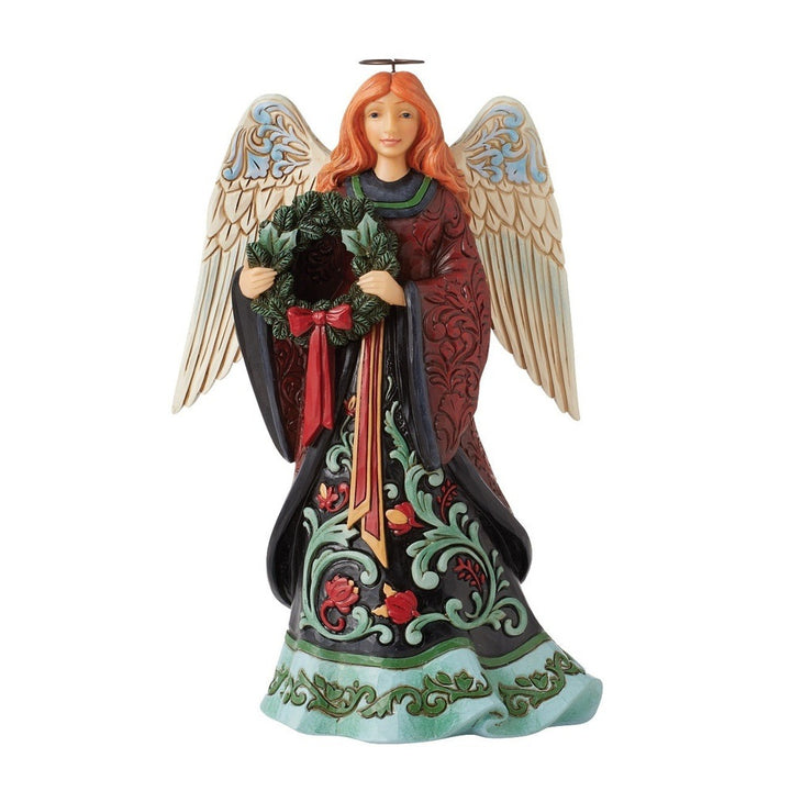 Jim Shore Heartwood Creek: Holiday Manor Christmas Angel Figurine sparkle-castle