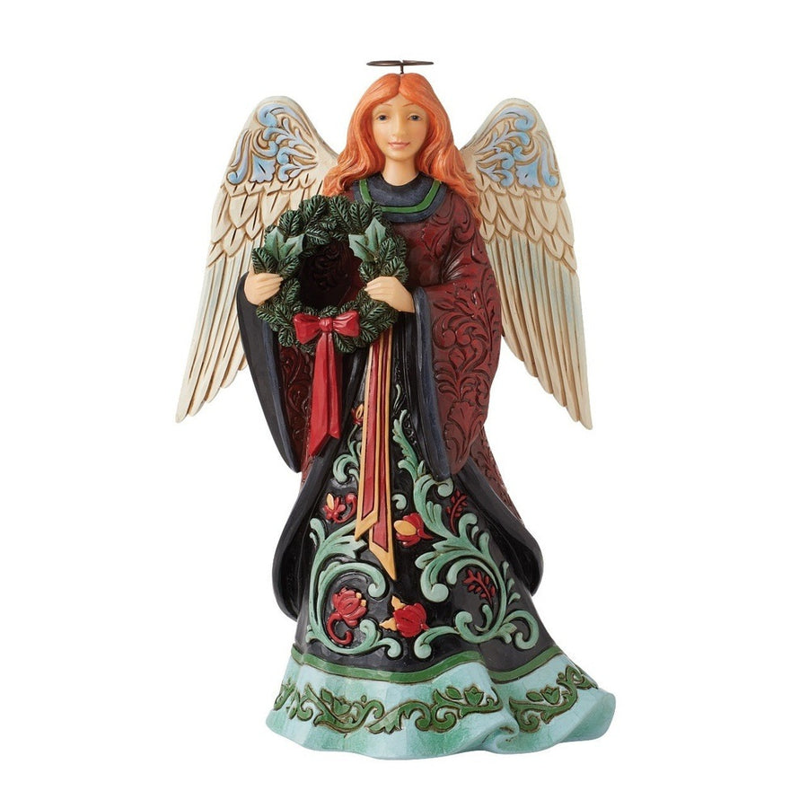 Jim Shore Heartwood Creek: Holiday Manor Christmas Angel Figurine sparkle-castle