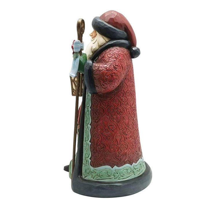 Jim Shore Heartwood Creek: Holiday Manor Santa with Cane Figurine sparkle-castle