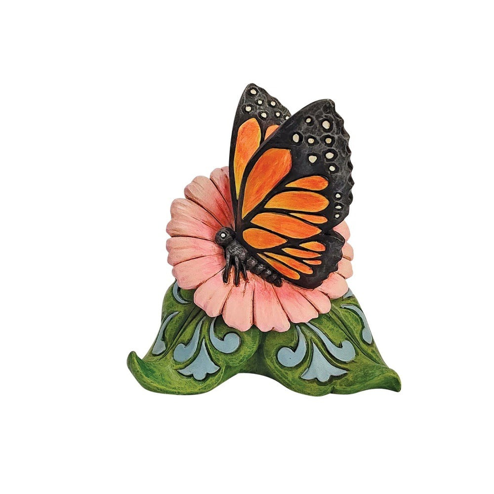 Jim Shore Heartwood Creek: Mini Monarch Butterfly Figurine sparkle-castle