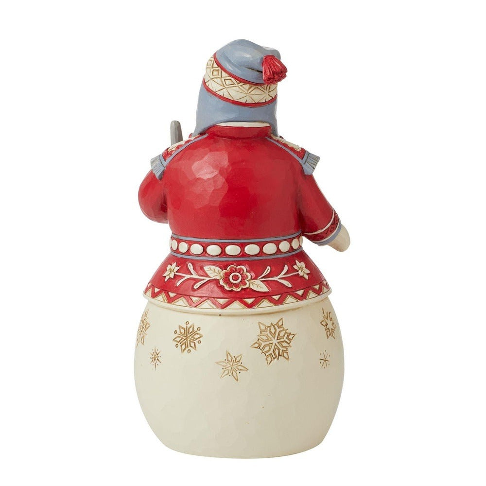 Jim Shore Heartwood Creek: Nordic Noel Snowman with Broom Figurine sparkle-castle