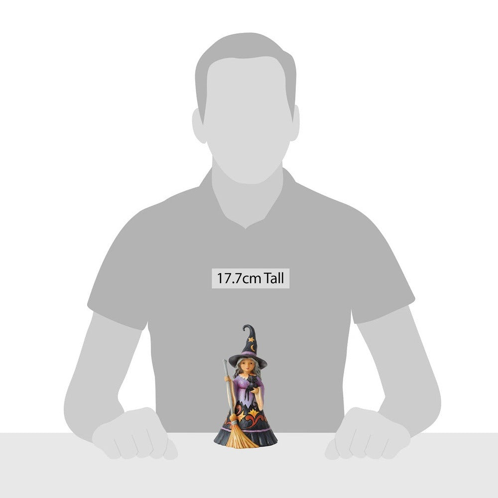 Jim Shore Heartwood Creek: Sweet Little Witch Figurine sparkle-castle