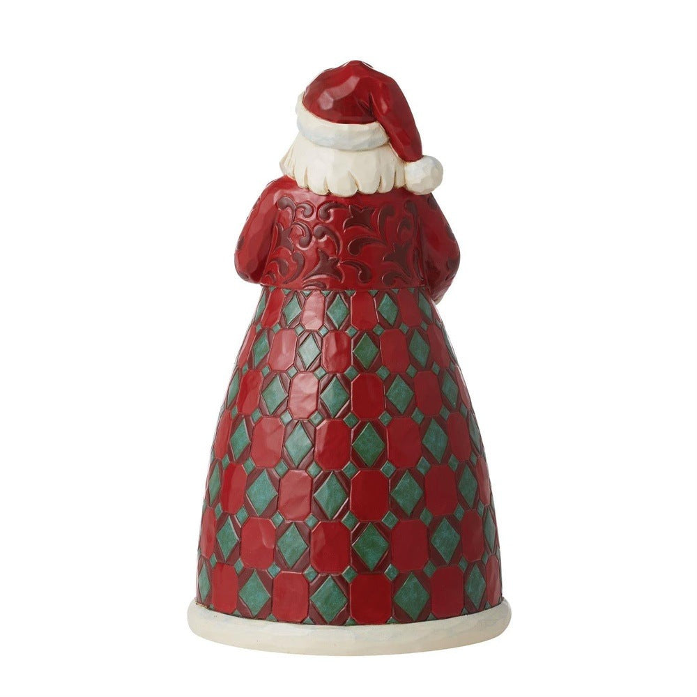 Jim Shore Heartwood Creek: 'Twas The Night Before Christmas Santa with Fireplace Scene Figurine sparkle-castle