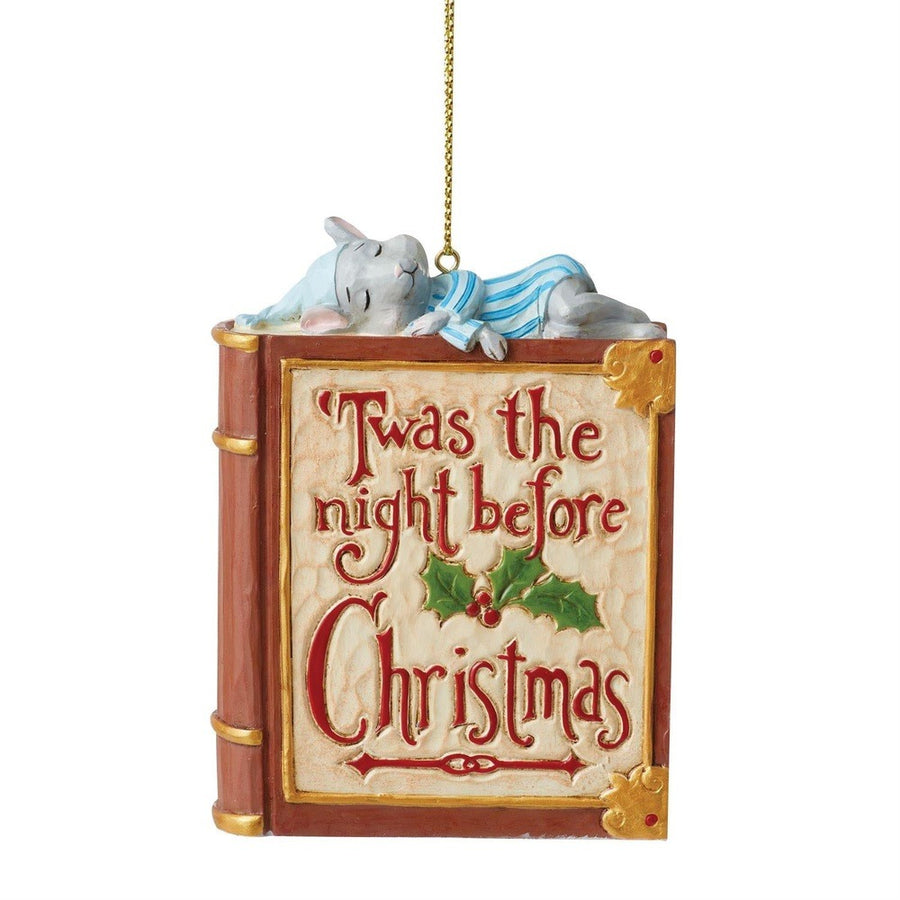 Jim Shore Heartwood Creek: 'Twas The Night Before Christmas Storybook Hanging Ornament sparkle-castle