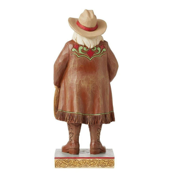 Jim Shore Heartwood Creek: Western Santa Figurine sparkle-castle
