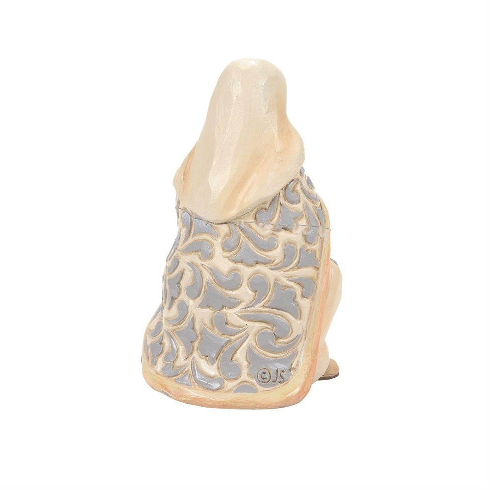 Jim Shore Heartwood Creek: White Woodland Holy Family and Creche Figurines, Set of 4 sparkle-castle