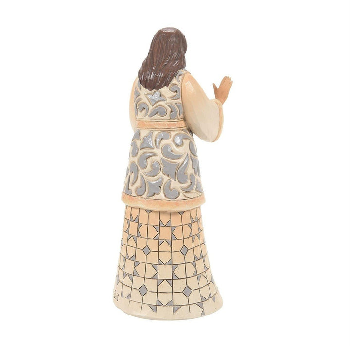 Jim Shore Heartwood Creek: White Woodland Holy Family and Creche Figurines, Set of 4 sparkle-castle