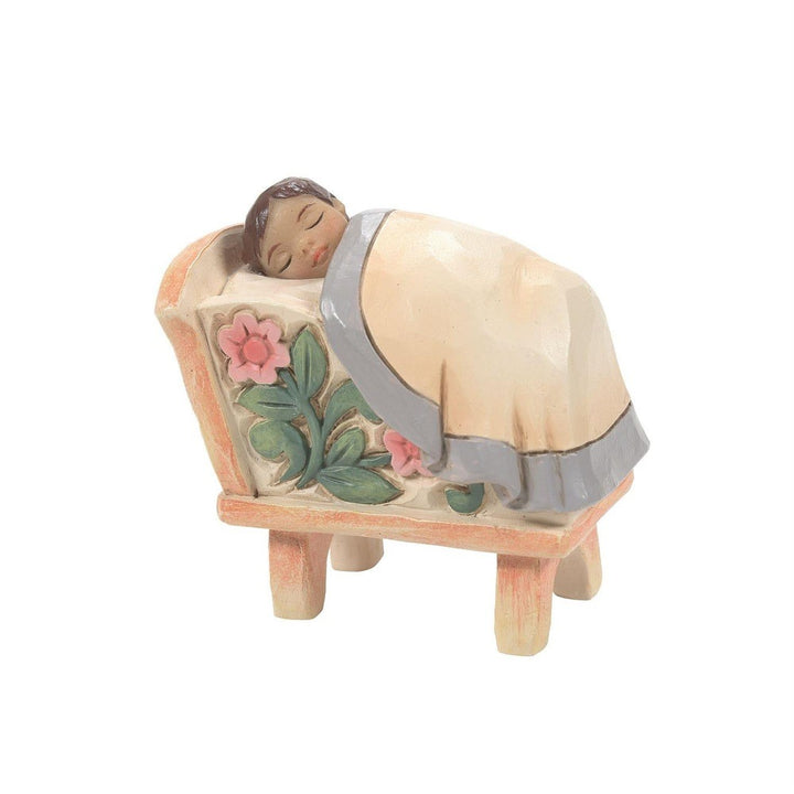 Jim Shore Heartwood Creek: White Woodland Holy Family and Creche Figurines, Set of 4 sparkle-castle