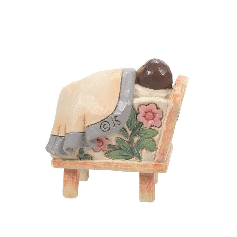 Jim Shore Heartwood Creek: White Woodland Holy Family and Creche Figurines, Set of 4 sparkle-castle
