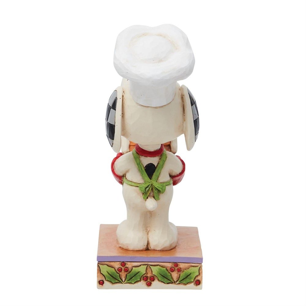 Jim Shore Peanuts: Snoopy with Gingerbread House Figurine sparkle-castle