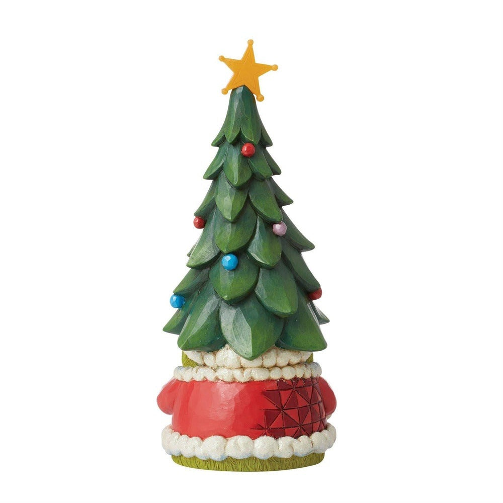 Jim Shore The Grinch: Grinch Gnome with Lit Star Christmas Tree Hat Figurine sparkle-castle