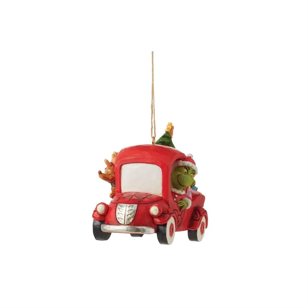 Jim Shore The Grinch: Grinch in Red Truck Hanging Ornament sparkle-castle