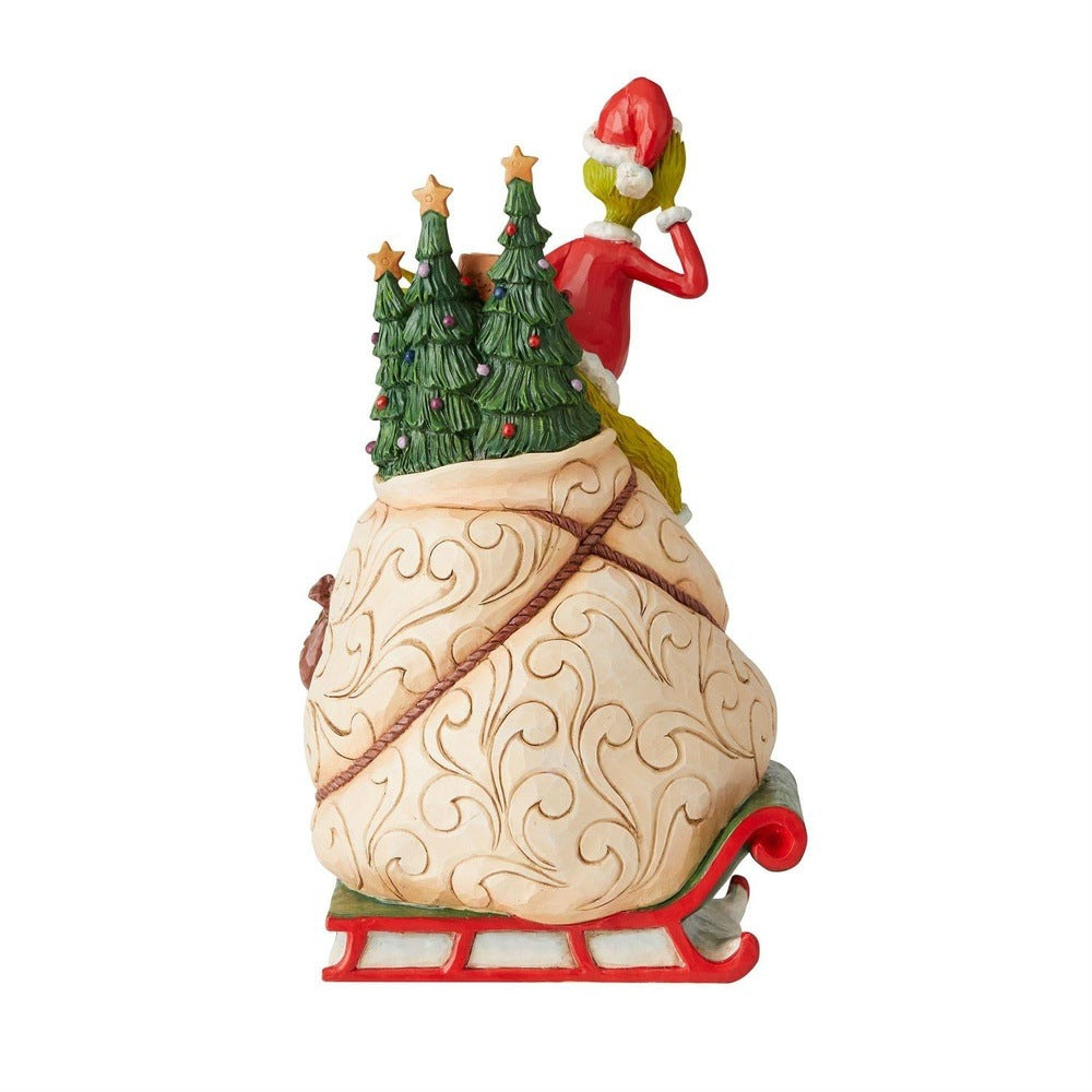 Jim Shore The Grinch: Grinch Lighted Rotator Figurine sparkle-castle