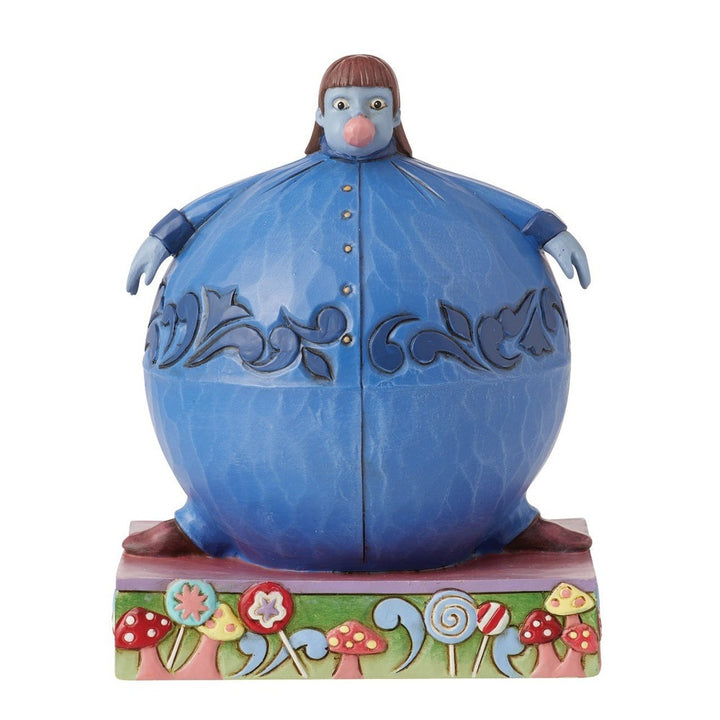 Jim Shore Willy Wonka: Violet Blowing Bubble Figurine sparkle-castle