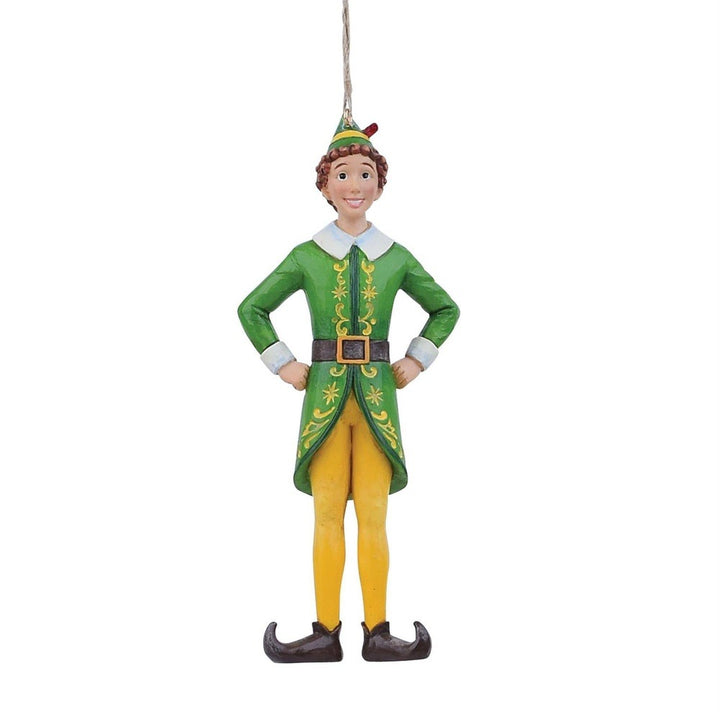 Jim Shore Elf: Buddy Elf in Classic Pose Hanging Ornament sparkle-castle