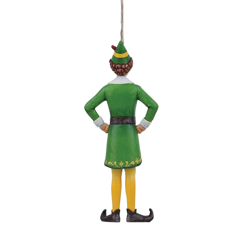 Jim Shore Elf: Buddy Elf in Classic Pose Hanging Ornament sparkle-castle