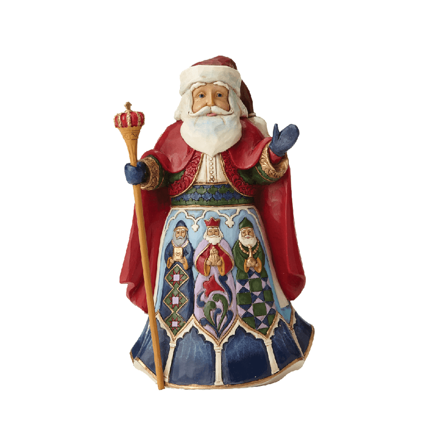 Jim Shore Heartwood Creek: Spanish Santa Figurine sparkle-castle
