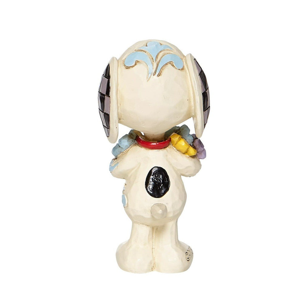 Jim Shore Peanuts: Mini Snoopy with Flowers Figurine sparkle-castle