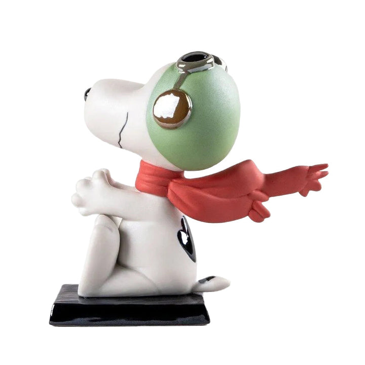 Lladró Peanuts Collection: Snoopy Flying Ace Figurine sparkle-castle
