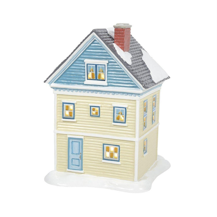 Original Snow Village: 1231 Dunn Street sparkle-castle