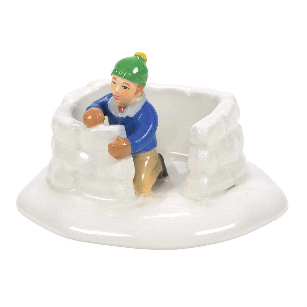 Original Snow Village Accessory: A New Neighbor sparkle-castle