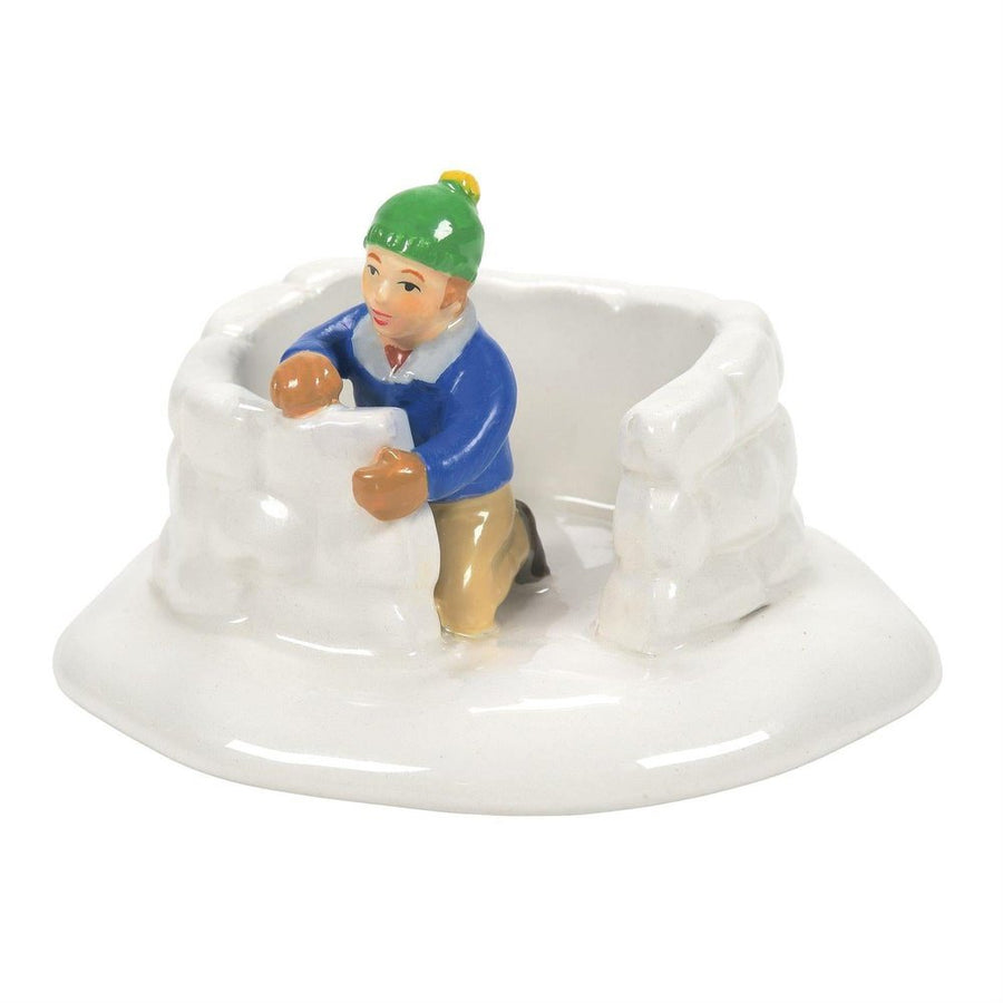Original Snow Village Accessory: A New Neighbor sparkle-castle