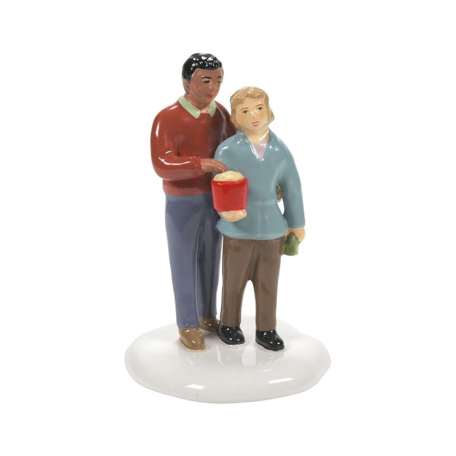 Original Snow Village Accessory: Date Night sparkle-castle