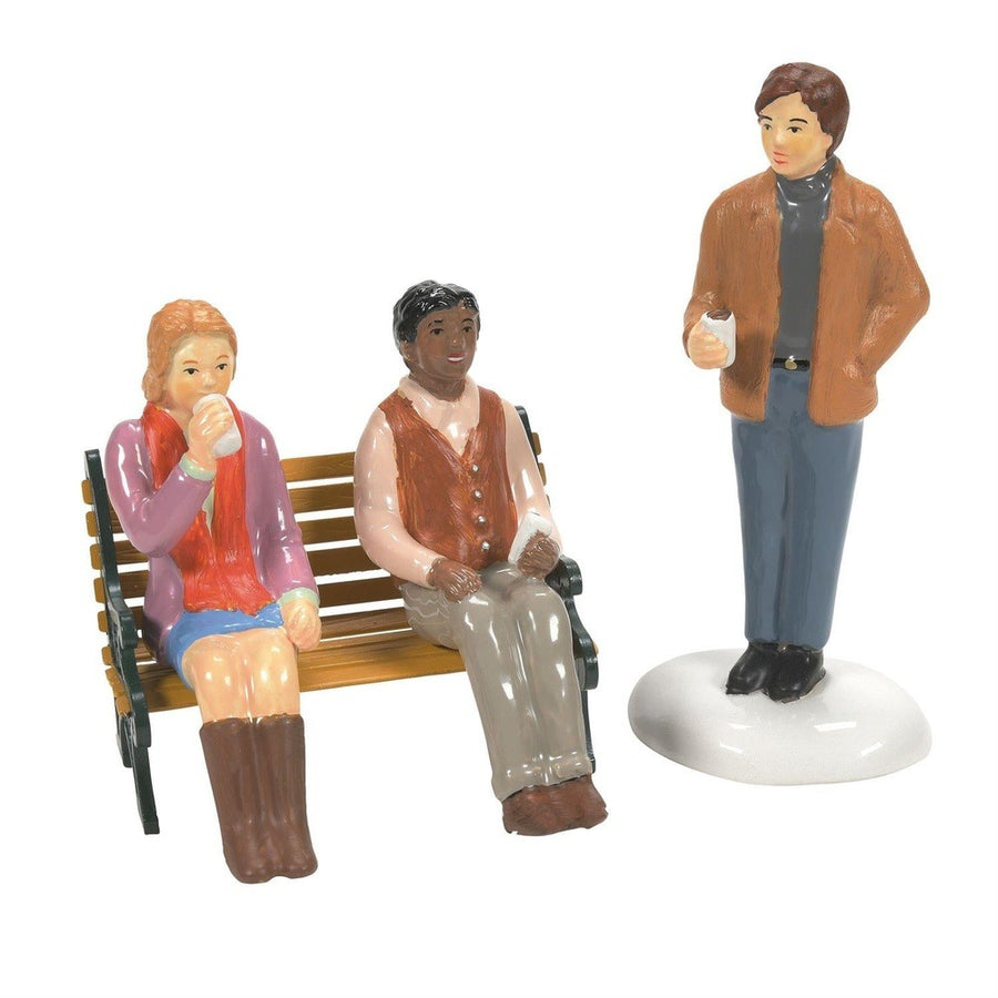 Original Snow Village Accessory: Village Hipsters, Set of 3 sparkle-castle