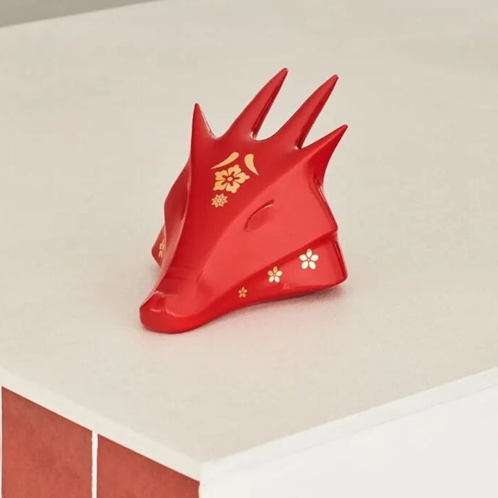 Lladró Heritage Collection: The Dragon Year of the Dragon Red & Gold Figurine sparkle-castle