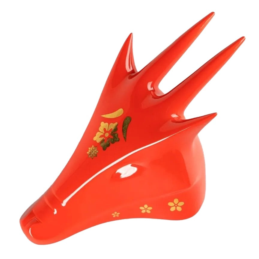 Lladró Heritage Collection: The Dragon Year of the Dragon Red & Gold Figurine sparkle-castle