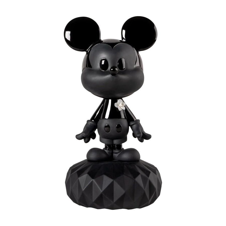 Lladró Disney Animation Collection: Total Black Mickey Figurine sparkle-castle