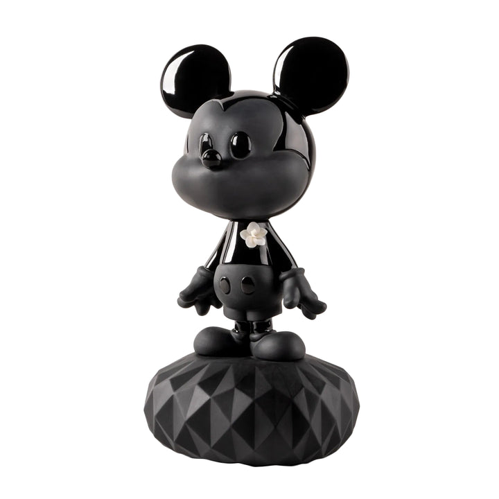 Lladró Disney Animation Collection: Total Black Mickey Figurine sparkle-castle