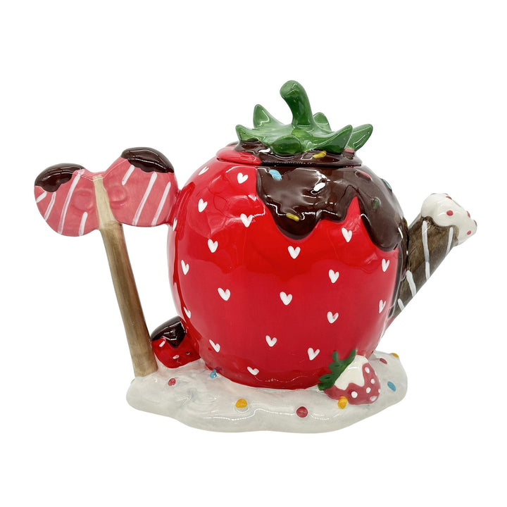 Blue Sky Clayworks: Hello Kitty Strawberry Sweet Shop Teapot sparkle-castle