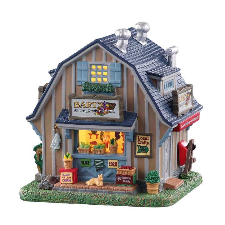 Lemax Harvest Crossing Village: Bart's Country Produce & Crafts sparkle-castle