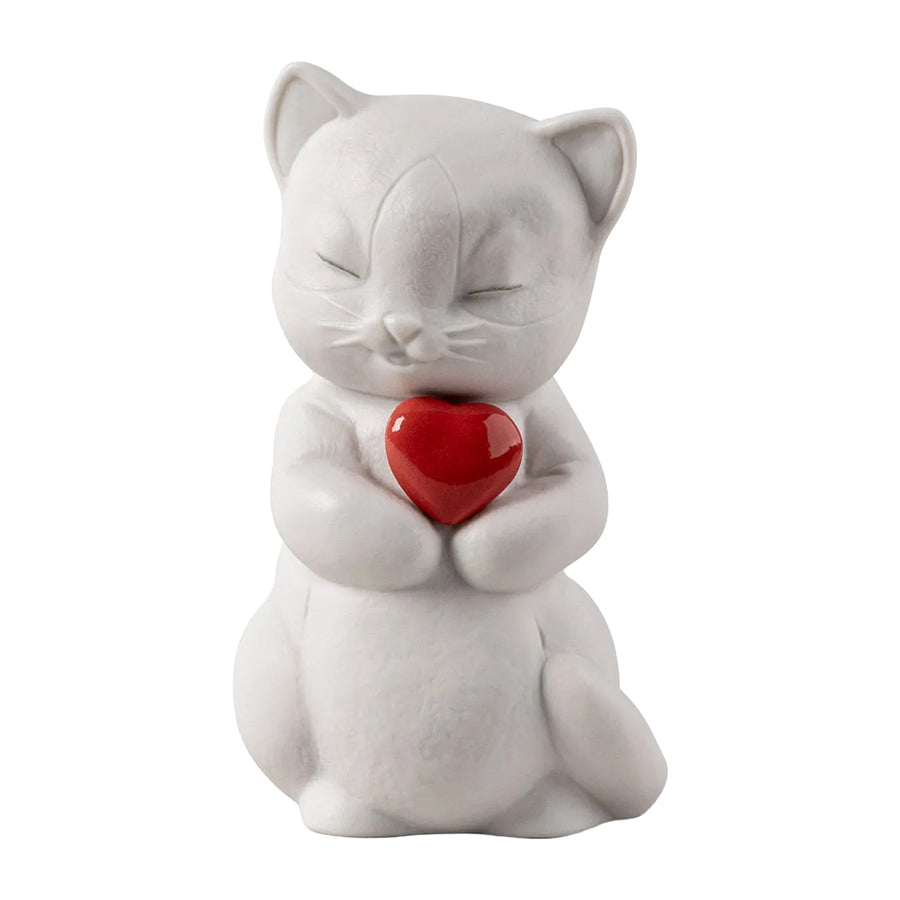 Lladró A Lovely World Collection: Whiskers Playful Kitten Figurine sparkle-castle