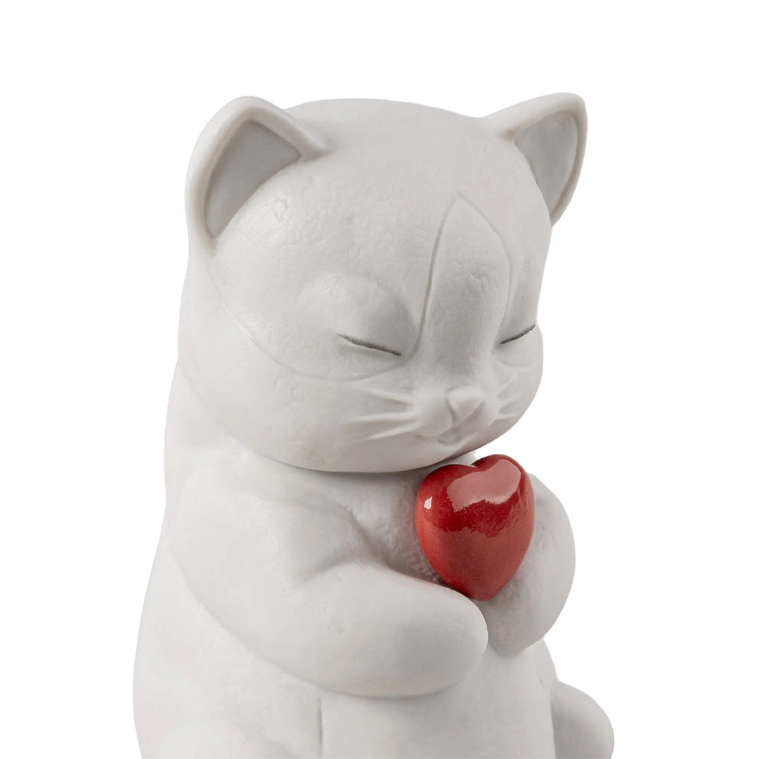Lladró A Lovely World Collection: Whiskers Playful Kitten Figurine sparkle-castle