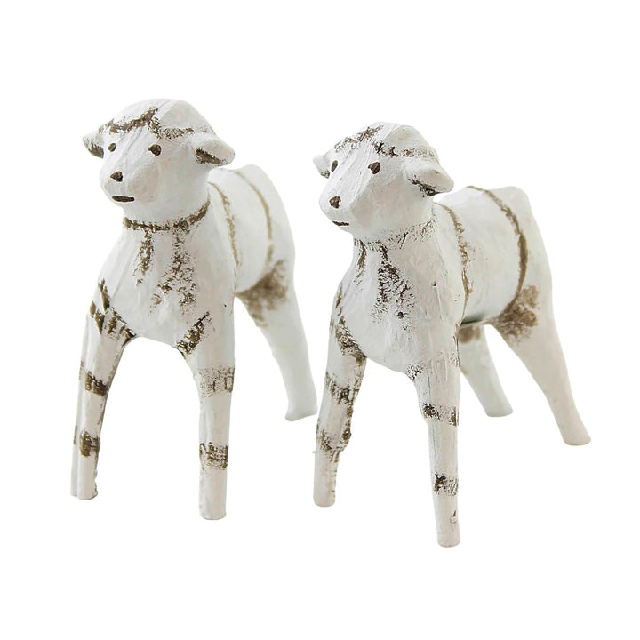 Lori Mitchell Nativity Collection: Baby Sheep Figurine, Set of 2 sparkle-castle
