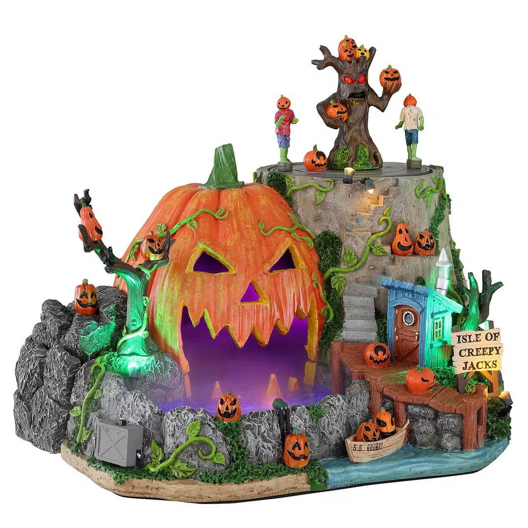 Lemax Spooky Town Halloween Village: Isle Of Creepy Jacks sparkle-castle