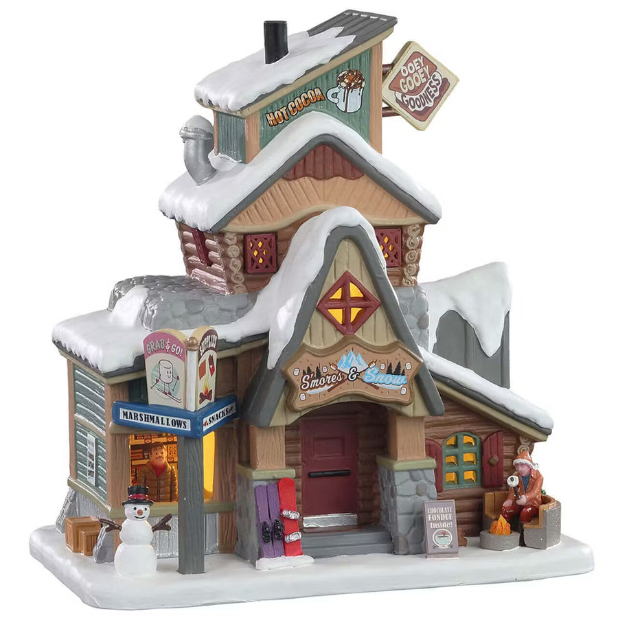 Lemax Vail Village: S'Mores & Snow sparkle-castle