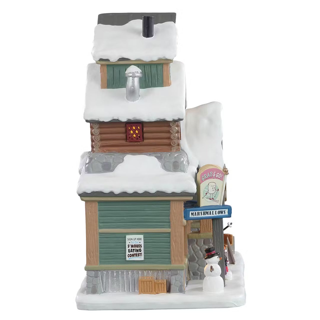 Lemax Vail Village: S'Mores & Snow sparkle-castle