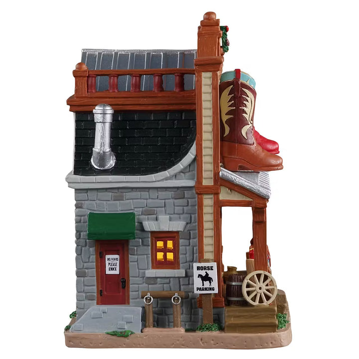 Lemax Harvest Crossing Village: Boot Country sparkle-castle