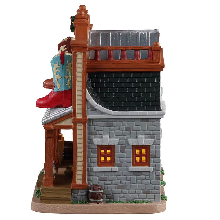 Lemax Harvest Crossing Village: Boot Country sparkle-castle