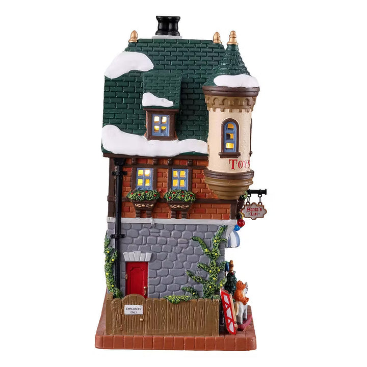 Lemax Caddington Village: Santa's List Toy Shop sparkle-castle