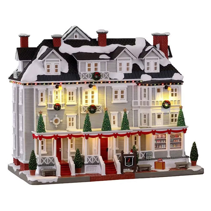 Lemax Norman Rockwell Village: Red Lion Inn sparkle-castle