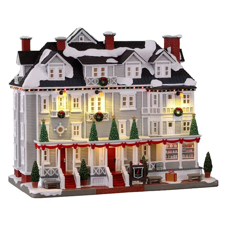 Lemax Norman Rockwell Village: Red Lion Inn sparkle-castle