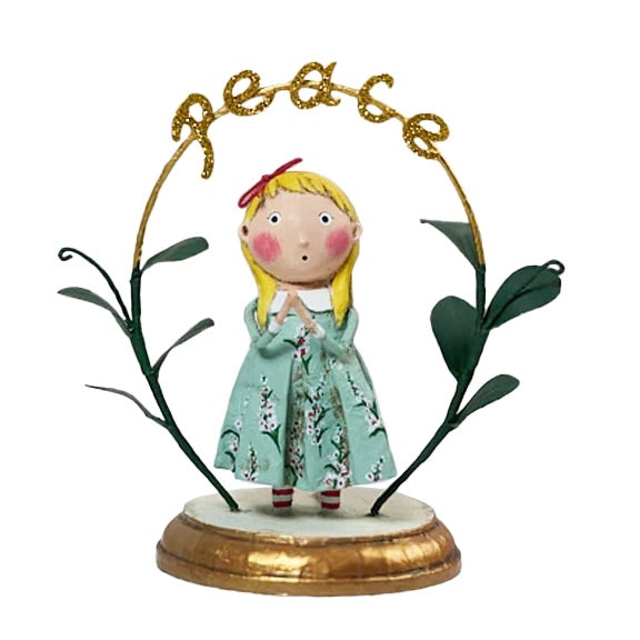 Lori Mitchell Christmas Collection: Praying for Peace Figurine sparkle-castle