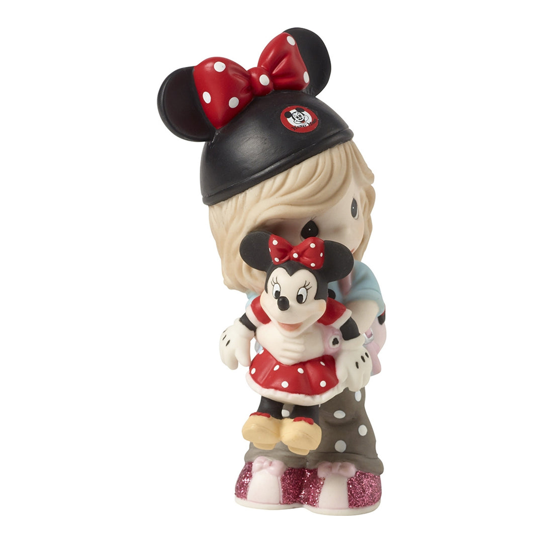 Precious Moments Disney Showcase: Disney Park Guest With Minnie Mouse Figurine sparkle-castle