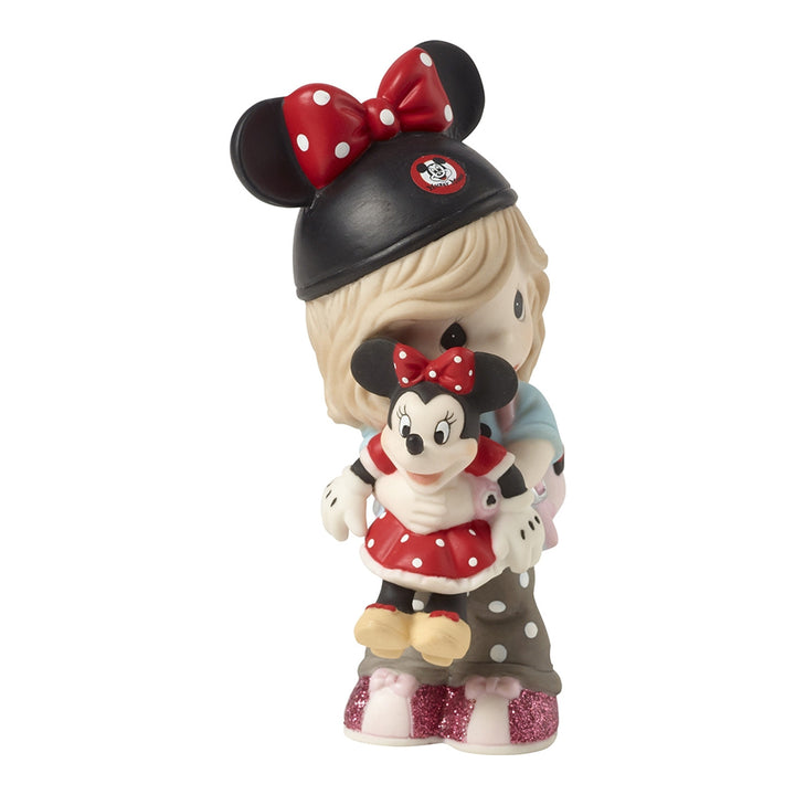 Precious Moments Disney Showcase: Disney Park Guest With Minnie Mouse Figurine sparkle-castle